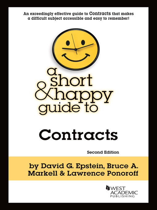 Title details for A Short & Happy Guide to Contracts by David G. Epstein - Available
